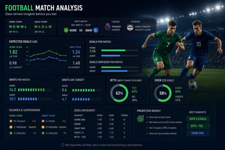 How to Analyze a Football Match Before Betting: 9 Key Stats That Matter