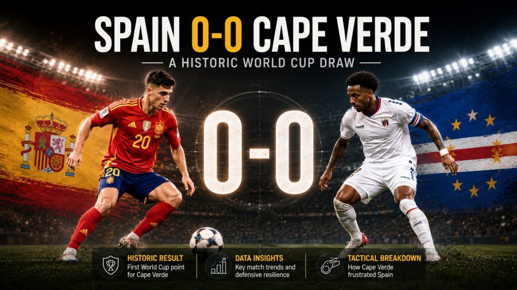 Spain 0-0 Cape Verde: The Historic Draw That Shocked the World Cup