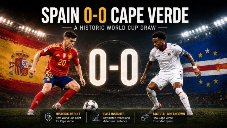 Spain 0-0 Cape Verde: The Historic Draw That Shocked the World Cup