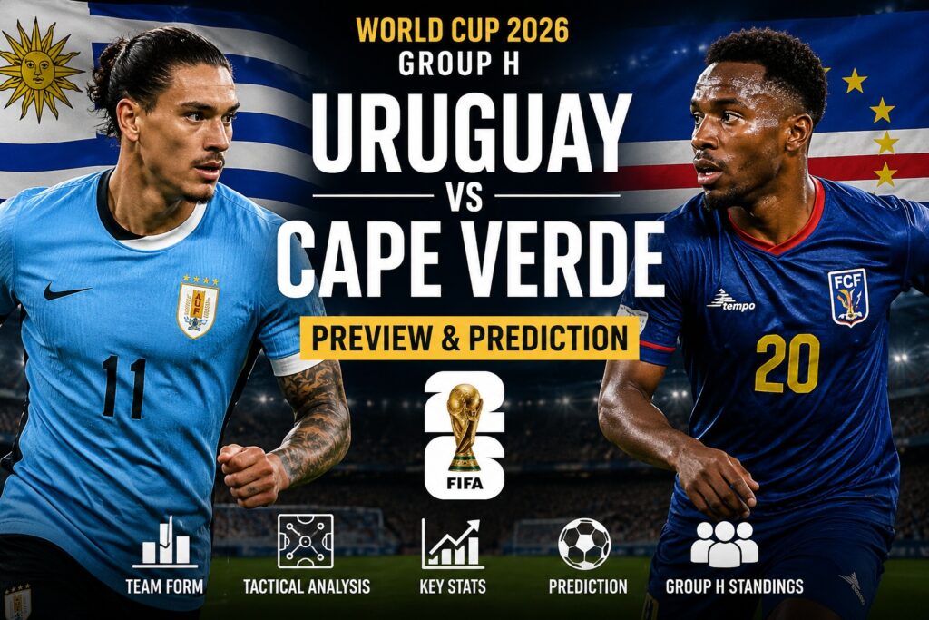 Uruguay vs Cape Verde Preview: Vozinha, Group H and World Cup 2026 Prediction