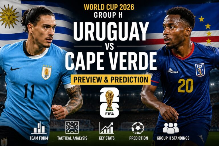 Uruguay vs Cape Verde Preview: Vozinha, Group H and World Cup 2026 Prediction