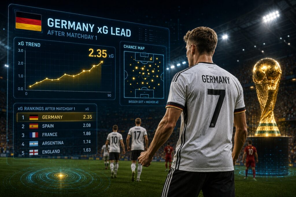 World Cup 2026 xG power rankings